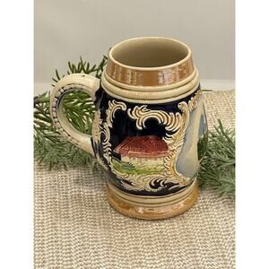 Vintage Ceramic Beer Stain Beer Mug